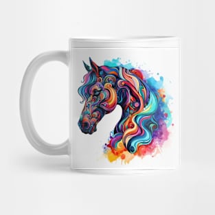 Psychedelic imagery of a horse Mug